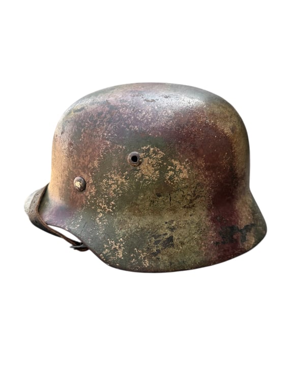 Heer M35 Double Decal Helmet"Normandie"Camo 3 tone