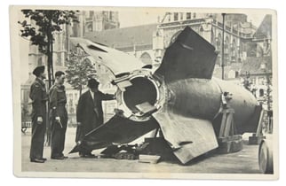 Dutch WW2 Postcard V-2 Rocket
