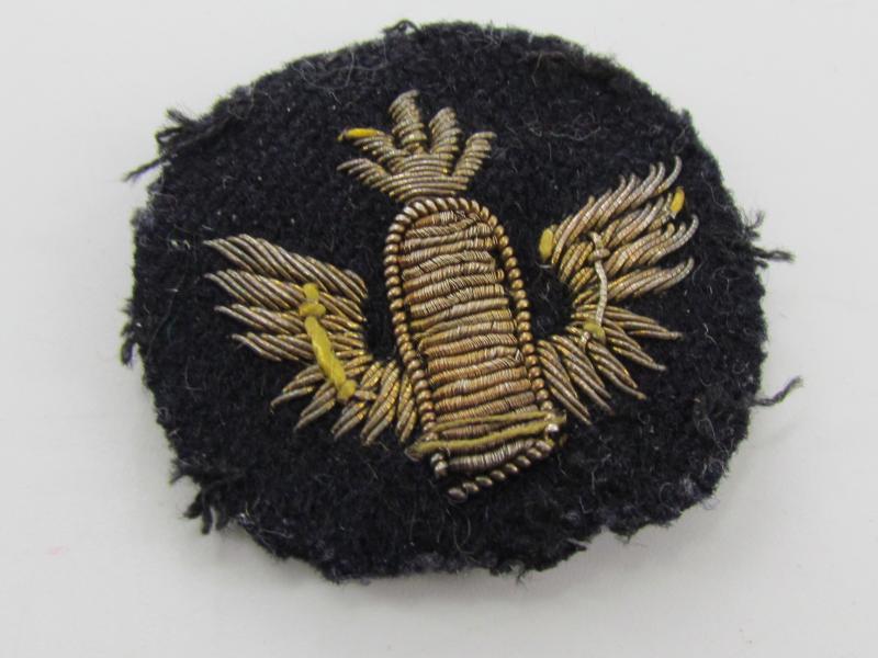 kriegsmarine Coastal Artillery bullion Trade Patch