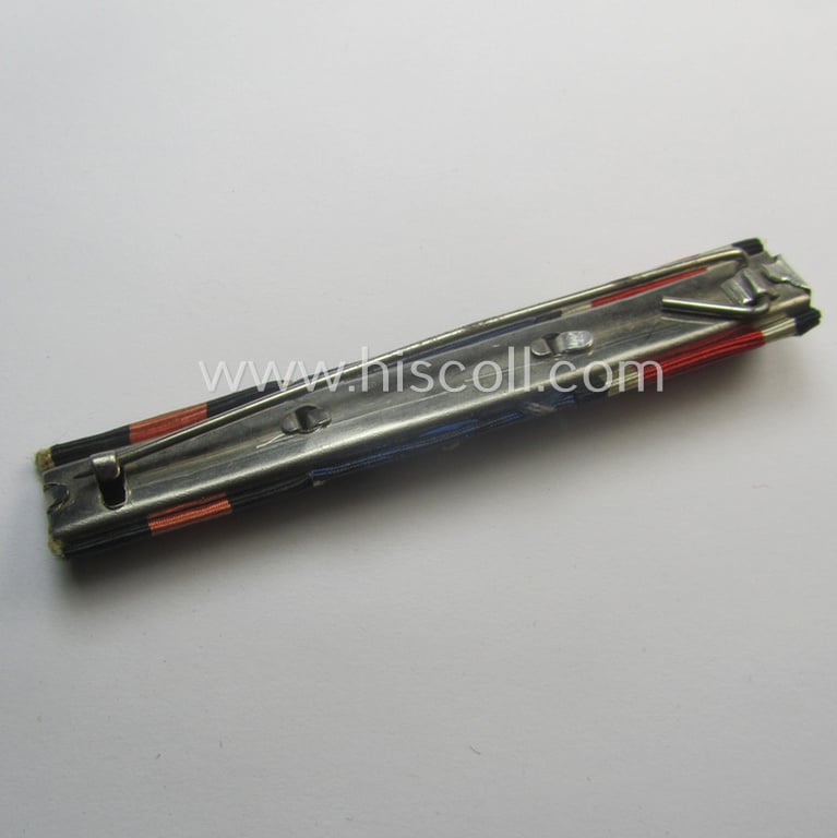 Three-pieced, WH (Heeres o. KM) ribbon-bar (ie. 'Feld- o. Bandspange') showing resp. an EKII. Kl., a WH (Heeres o. KM) 'DA der 4. Kl.' and a: Czech 'Anschluss'-medal