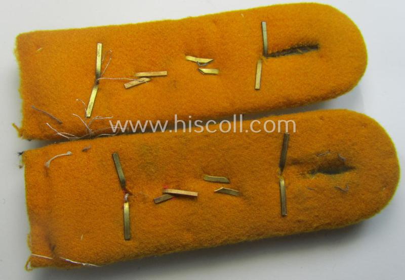 Pair of - truly used- and/or worn! - WH (Heeres) 'cyphered' officers'-type shoulderboards as was intended for a: 'Hauptmann u. Mitglied des Kavallerie-Aufklärungs-Abtlgs. 7'