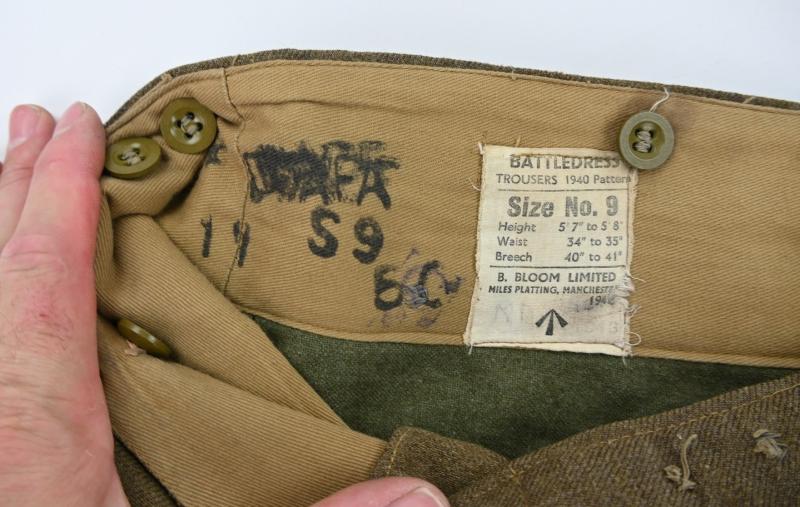 British M40 Battle Dress Trousers 1946