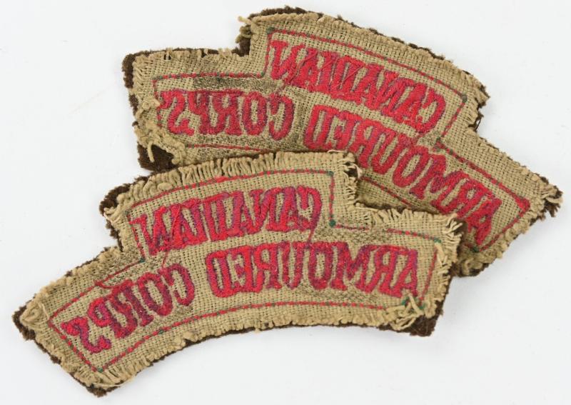 Canadian WW2 Armoured Corps Shoulder Flashes