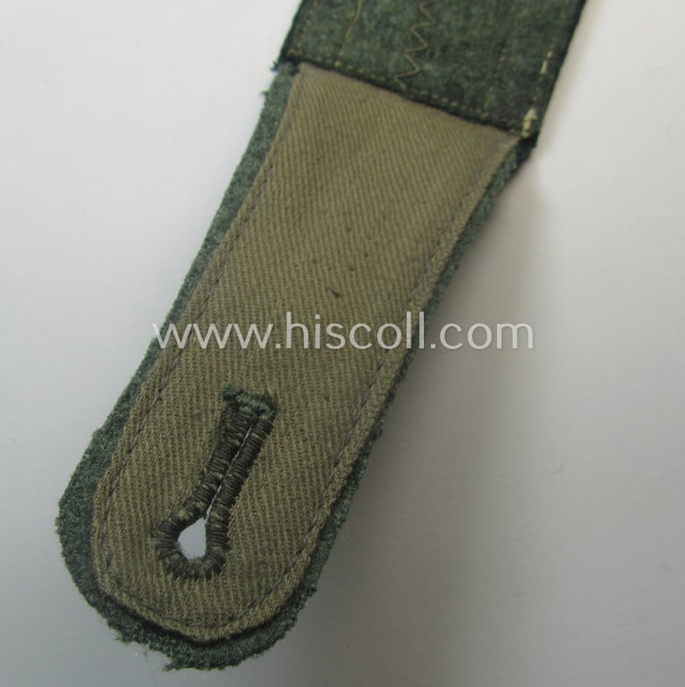 Single, early-period (ie. 'M36- o. M40'-pattern and pointed-styled), WH (Heeres) 'cyphered', NCO-type shoulderstrap as was intended for an: 'Uffz. des Pionier-Batls. 59'