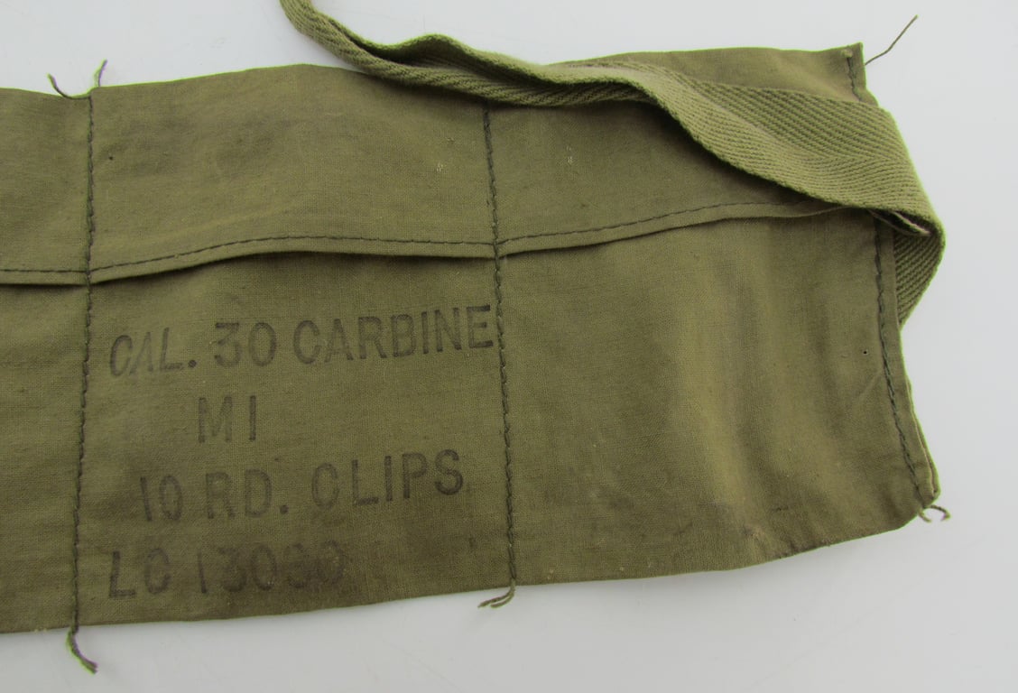 US WWII M1 Rifle Ammo Bandoleer .30 Cal