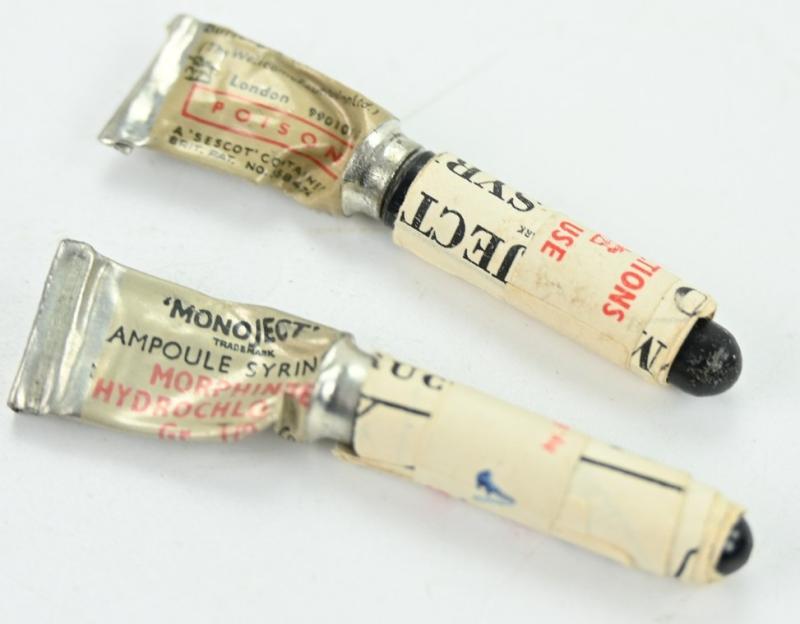 British WW2 RAF First Aid Morphine Tin Can with Content