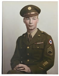 US WW2 Colour Portrait Picture