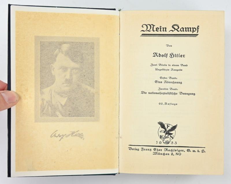 German Adolf Hitler Mein Kampf Book 1933