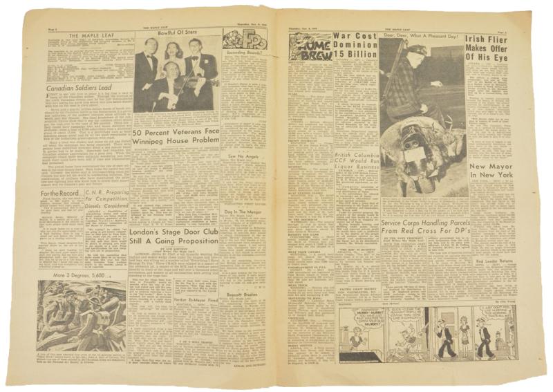 Canadian Maple Leaf Newspaper