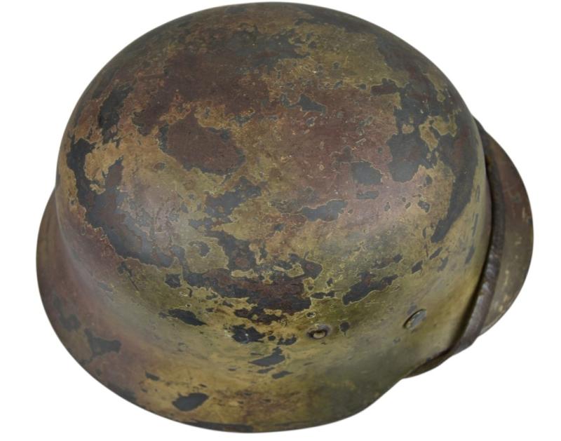 M35 Luftwaffe double decal ‘Normandy’ camouflage helmet SE64