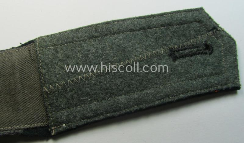 Single, early- (ie. pre-war-) period, WH (Heeres) 'cyphered' (pointed-styled), NCO-type (ie. 'M36- o. M40'-pattern) shoulderstrap as was intended for usage by an: 'Unteroffizier des Wehr-Ersatzdienstelle im Wehrkreises XVIII'
