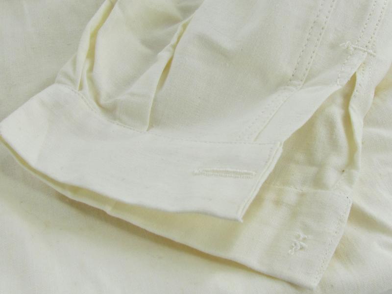 White Cotton Blouse Stamped 1945 And Named