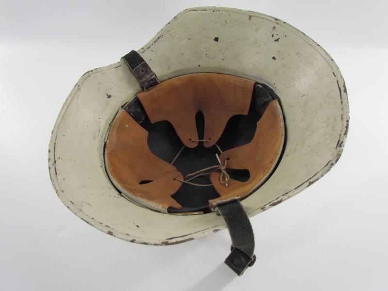 Original Steel Air Raid Gladiator Helmet Used by THW