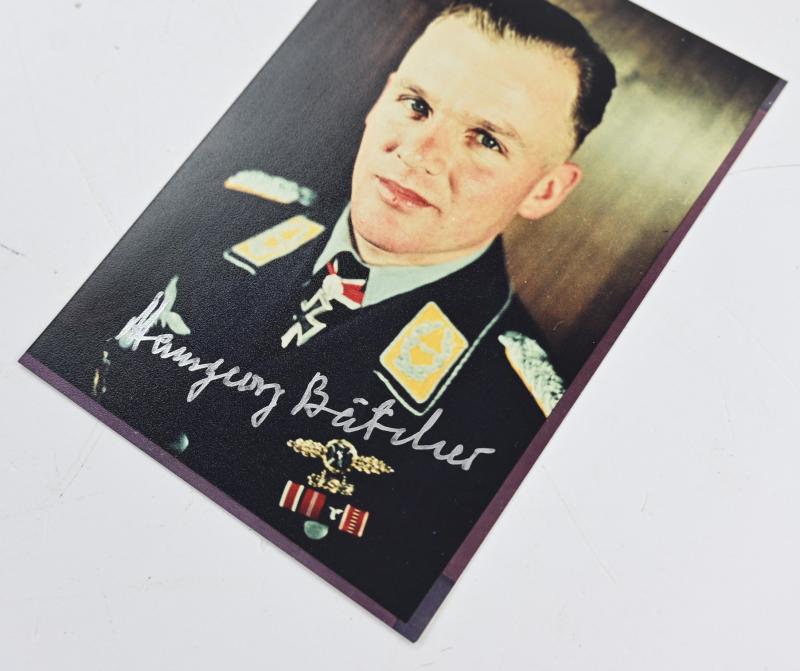 Signature of Luftwaffe KC-OLC Recipient 'Hansgeorg Bätcher'