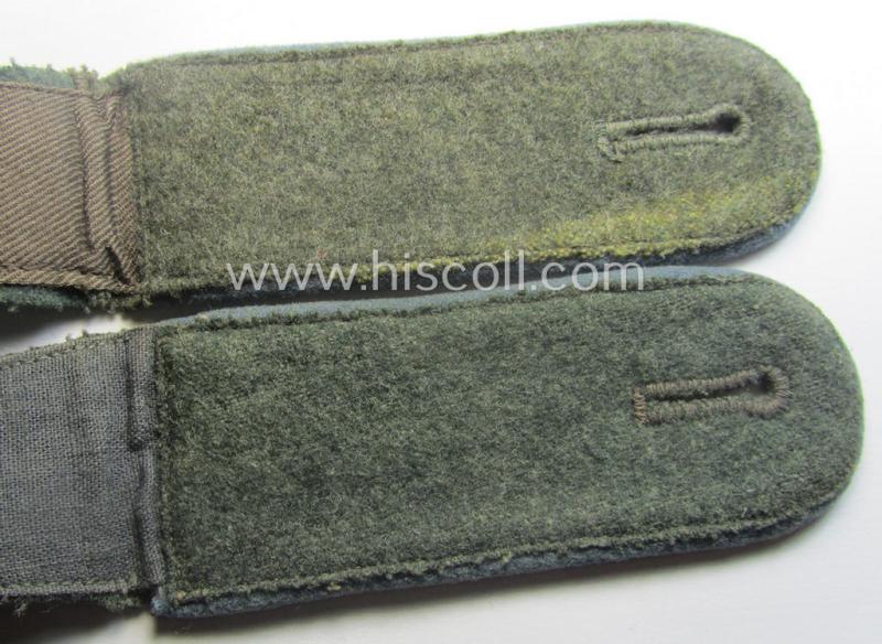 Truly used - albeit slightly mis-matched - pair of WH (Heeres) so-called: 'M40 o. M43'-pattern, EM-type shoulderstraps: 'Soldat der Nachschub-Trpn.'
