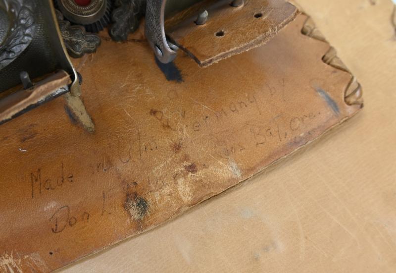 US WW2 Named Motorcyclist 'Souvenirs' Kidney Belt