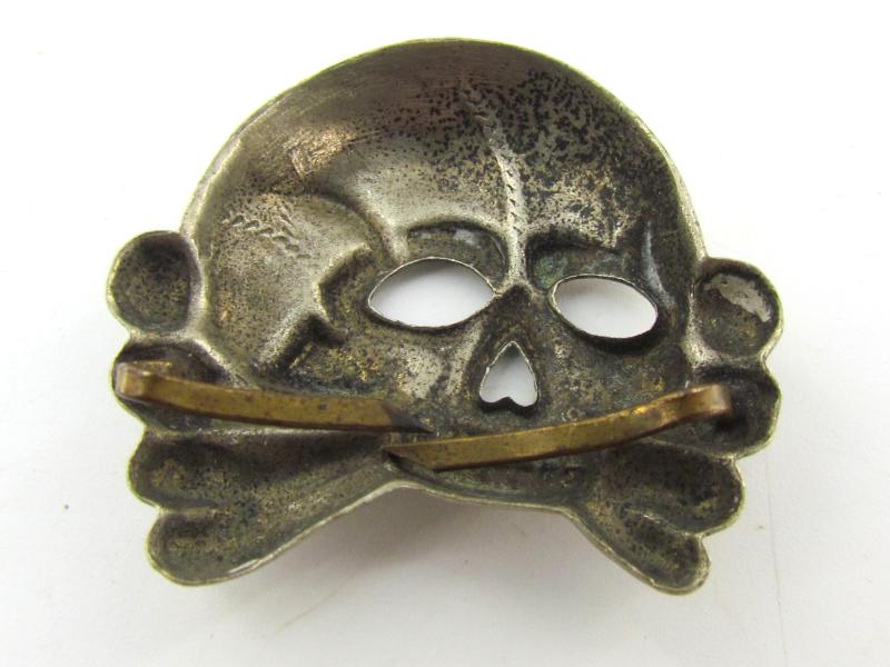 Early Allgemeine SS visor cap skull