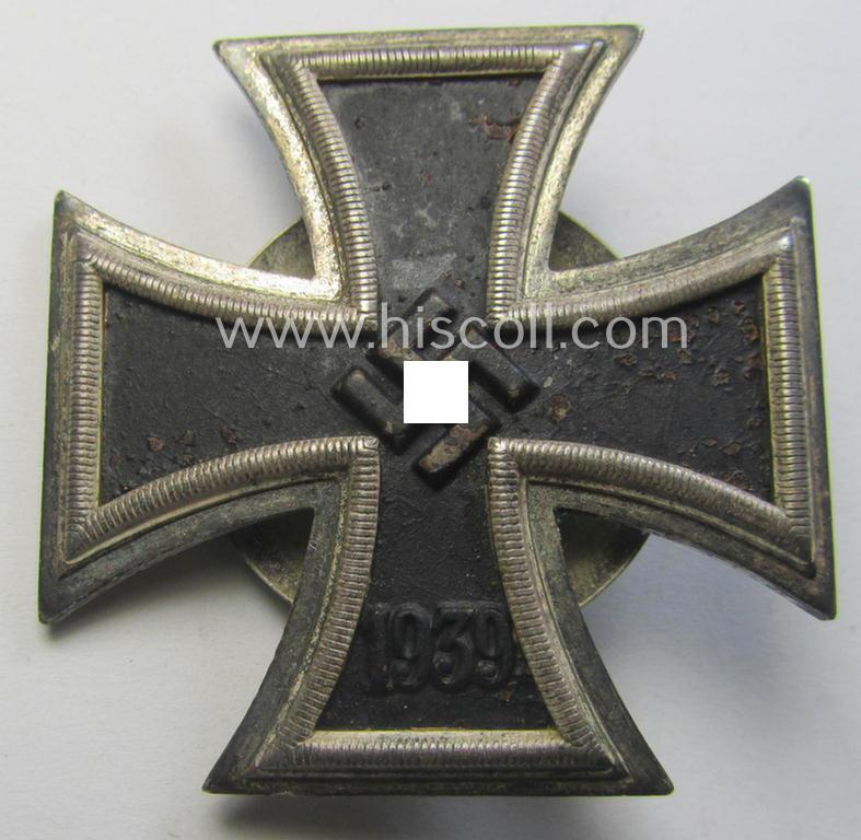 'Eisernes Kreuz 1. Kl.' as executed in the so-called: 'screw-back-version' (being an 'L/52'-marked example as produced by the: 'C.F. Zimmermann'-company)