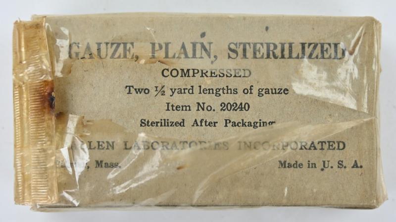 US WW2 Medical Sterilized Gauze Package