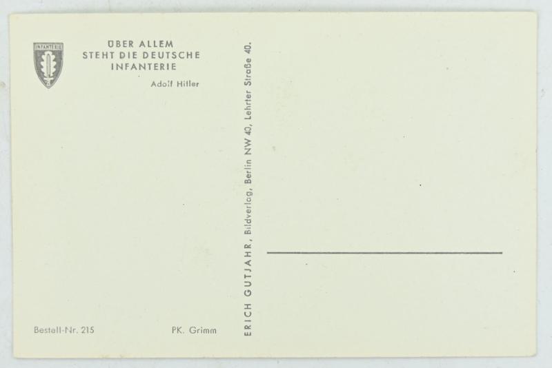 German Postcard 'Infantrie Greift an!'