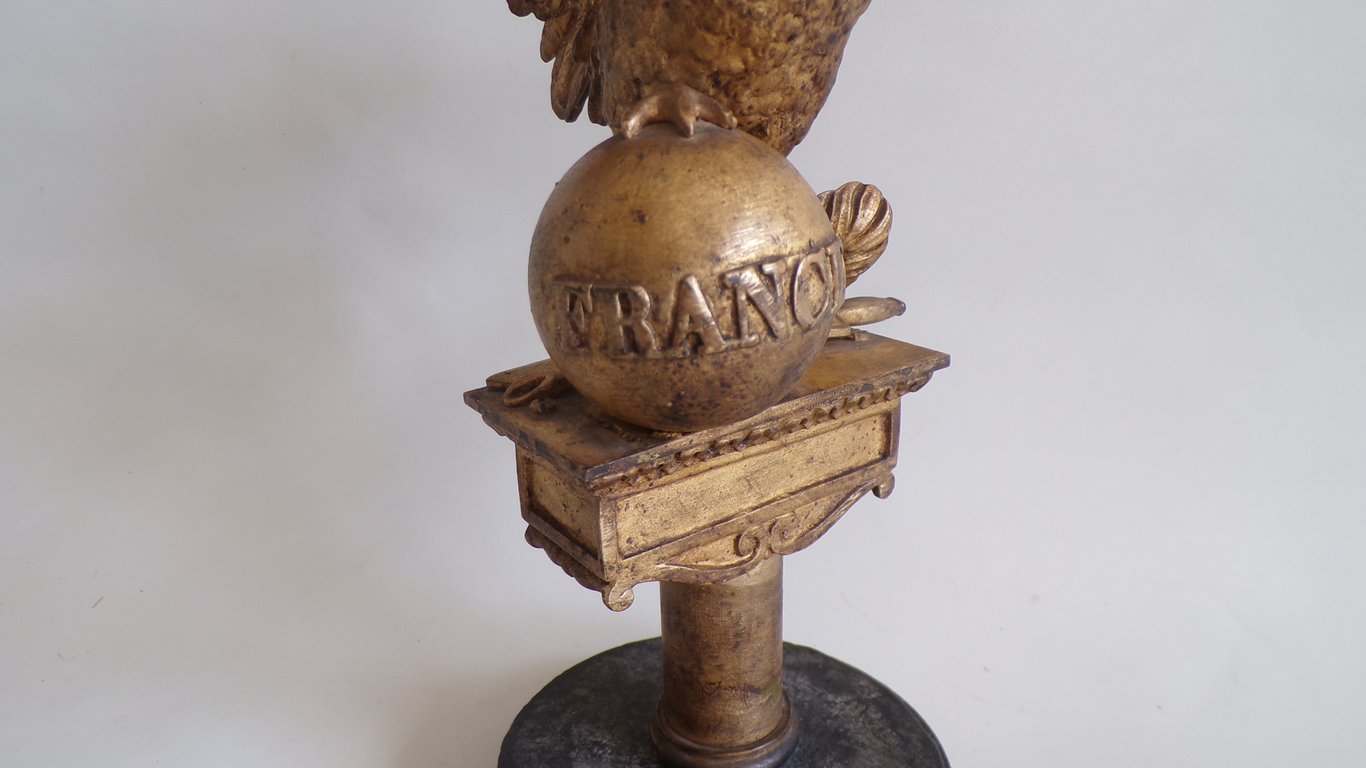 1830-1848 Louis-Philippe Gilded Rooster Flag Finial