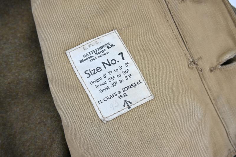 British WW2 P40 Signal Corps Battledress