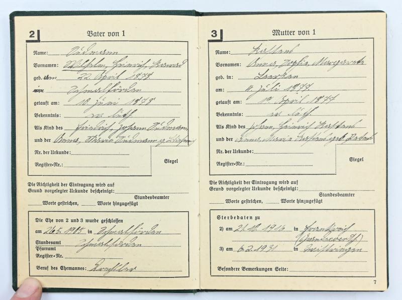 German Third Reich 'Ahnenpass' Ancestral Passport