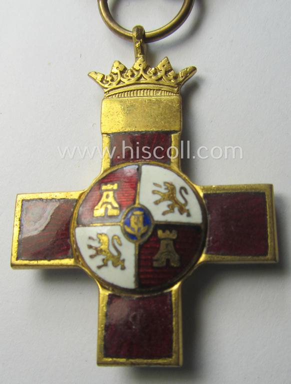 WWII-period- and Spanish-issued, loyal-service-medal: 'Medalla al Merito Militar'