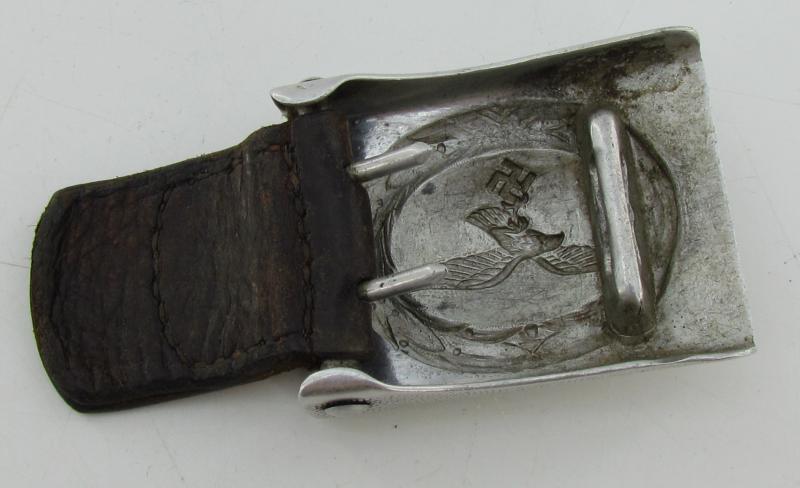 Luftwaffe Tabbed Aluminum Buckle 1939 ( JMO )