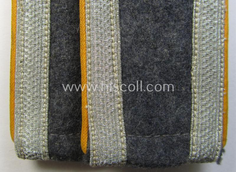 Superb - and fully matching! - pair of mid- (ie. later-) war-period, WH (Luftwaffe) NCO-type shoulderstraps as was intended for usage by an: 'Unteroffizier der Flieger o. Fallschirm-Truppen'
