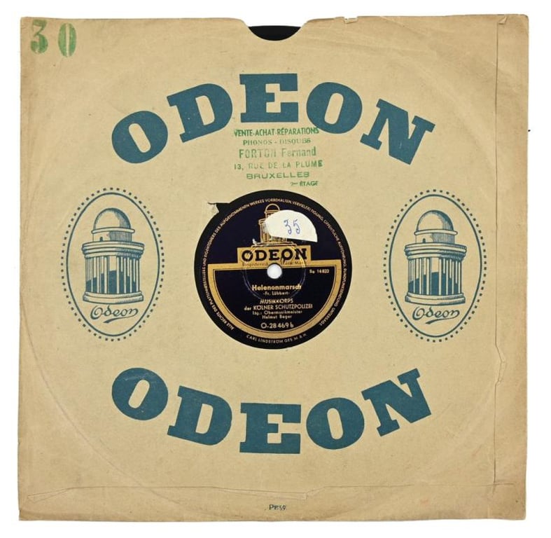 German Third Reich Era Music Record 'Schutzpolizei'