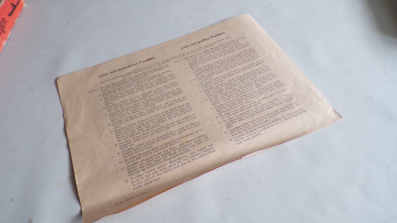 Wir fahren gegen Engeland Board Game (1940)