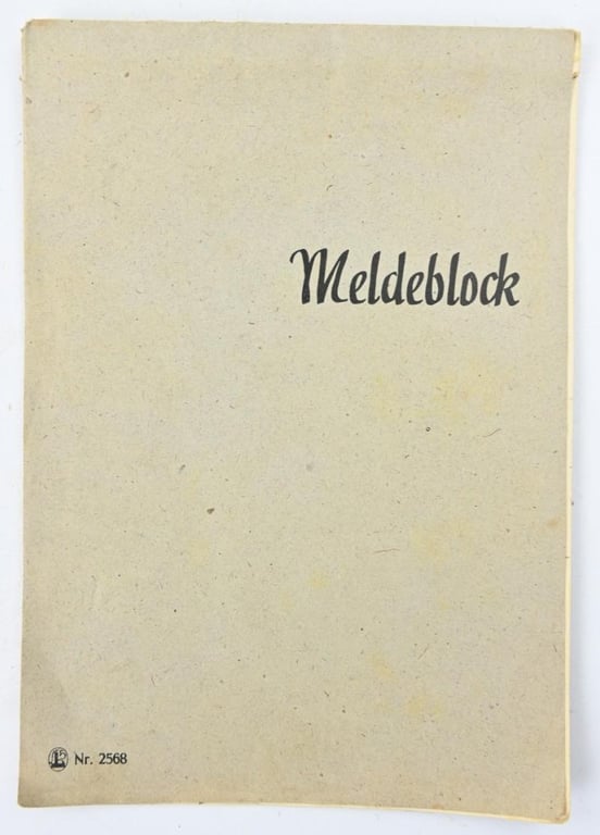 German WH/LW Officer's Mapcase with content