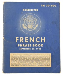 US WW2 French Phase Book 1943