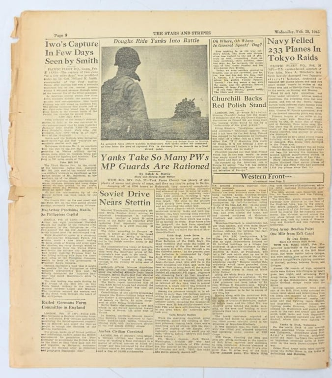 US WW2 Stars & Stripes Magazine
