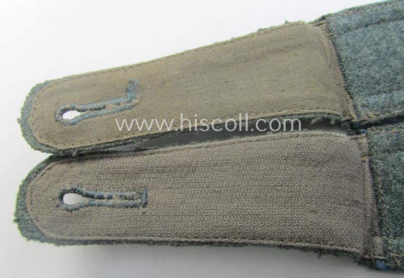 Pair of WH (Heeres) so-called: 'M40 o. M43'-pattern, NCO-type shoulderstraps: 'Uffz. der Nachschub-Trpn.'