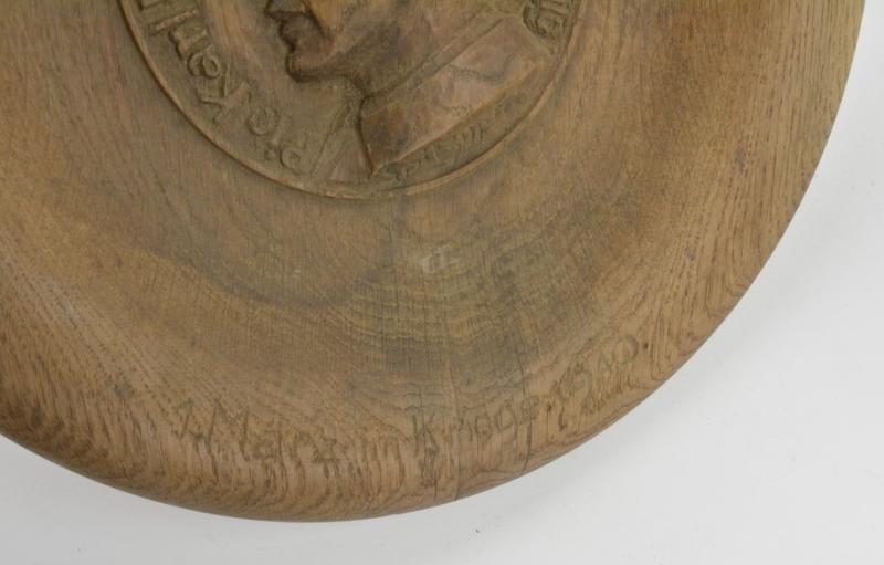 German WH Remembrance Plate 'Pioneer Karl Hoffing'
