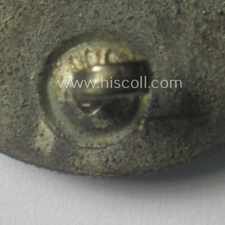 'Verwundeten-Abzeichen in Silber' (or: silver-class wound-badge) being a neatly maker- (ie. '100'-) marked example by the: 'Rudolf Wächter u. Lange'-company