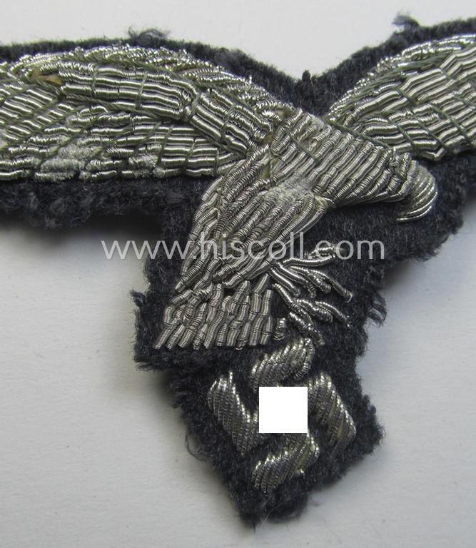 WH (LW) officers'- (evt. NCO-) type, hand-embroidered breast-eagle (ie. 'Brustadler für Offiziere der LW')