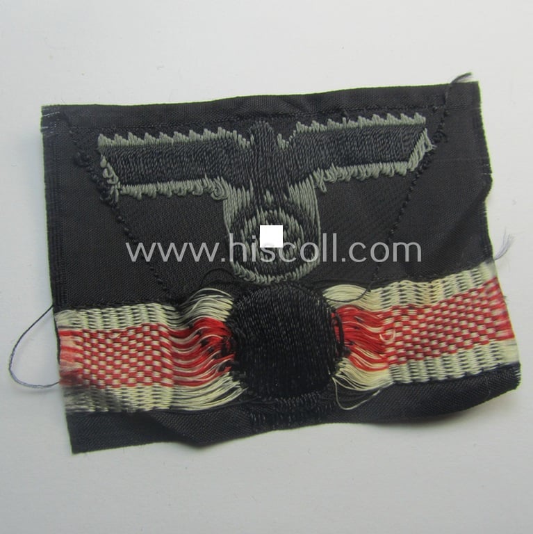 WH (Heeres) Panzer 'M43-pattern'-cap-eagle/cocarde (ie. cap-trapezoid or: 'Mützentrapez')