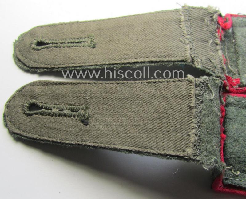 Pair of WH (Heeres) early- (ie. mid-) war-period (ie. 'M41- o. M43'-pattern) NCO-type shoulderstraps: 'Uffz. der Veterinär-Trpn. o. Generalsstabes'