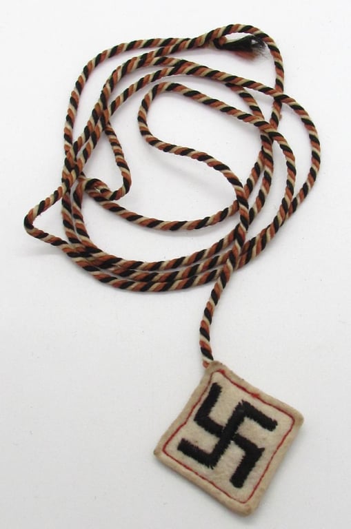 Winterhilfswerk (WHW) Donation Cord with Swastika Pendant