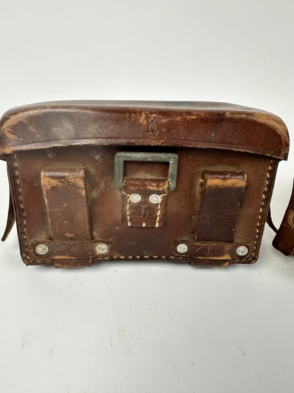 Original German WWII Set Matching Medical Pouches For Stretcher Bearer (Kragenträger)