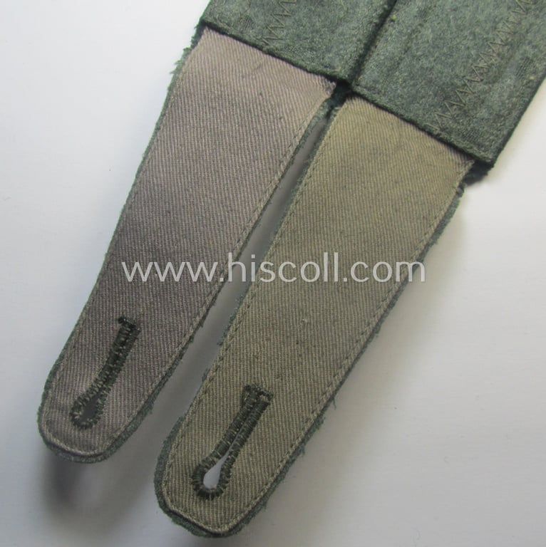 Pair of WH (Heeres) neatly 'cyphered', 'M36- o. M40'-pattern NCO-type shoulderstraps: 'Uffz. des Wehrersatzdienstelle im Wehrkreises XII'