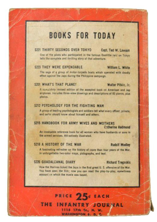 US WW2 Soldier Book 'History of the Army and Navy'