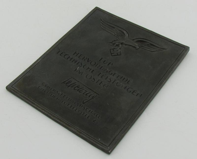 Luftwaffe non-portable award for accomplishments in the East