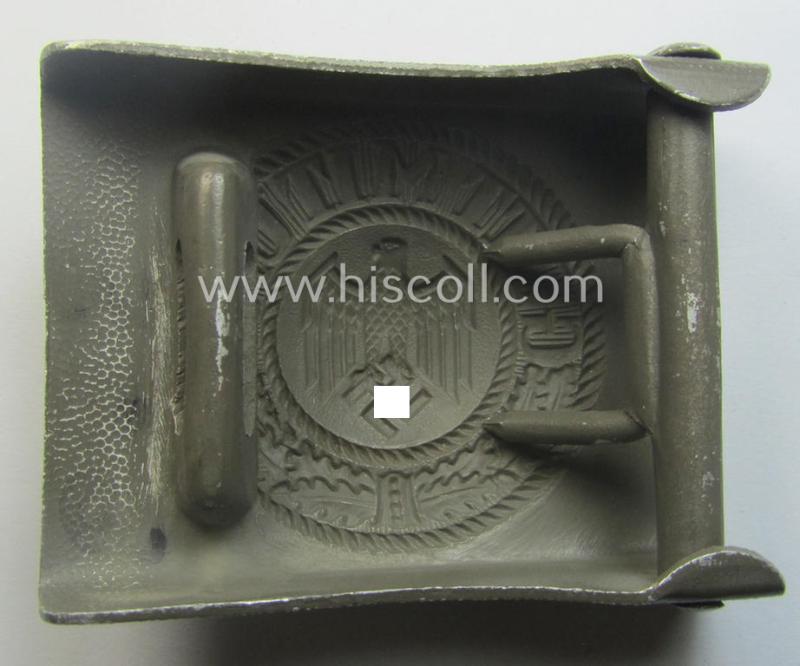 WH (Heeres) aluminium-based belt-buckle (ie. 'Koppelschloss für Uffz. u. Mannschaften des Heeres')
