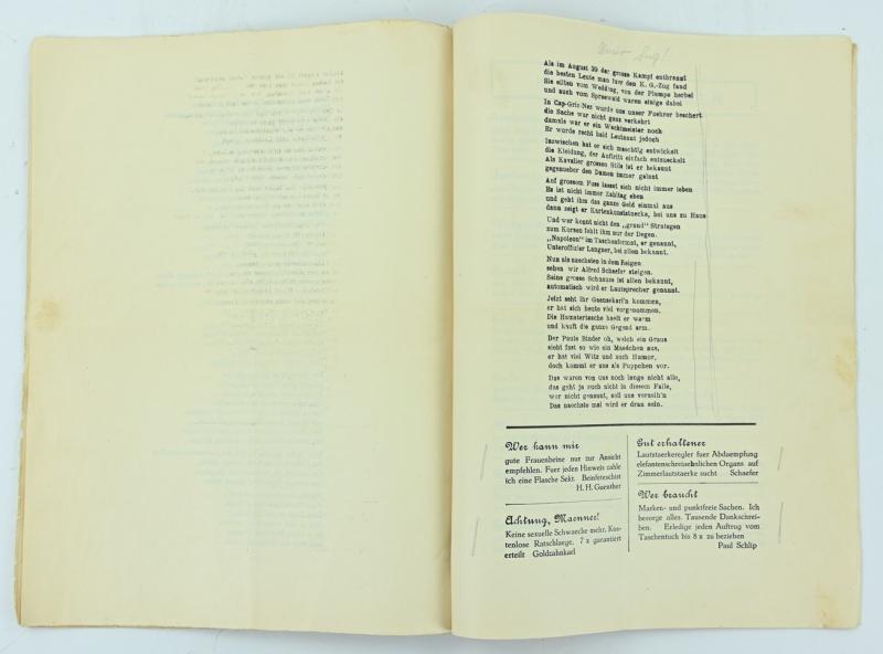 German WH Christmas Booklet 'Radf. Aufkl.-Schwadron 208'