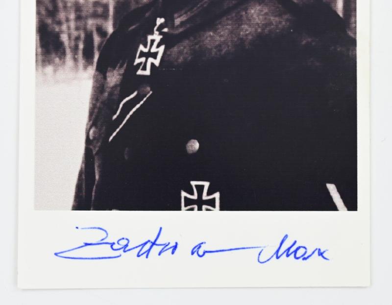 Signature of Wehrmacht Heer KC Recipient 'Max Zastrow'
