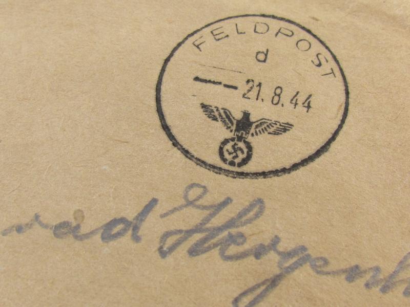 SS Field Post from Soldier to Family...dated 1944